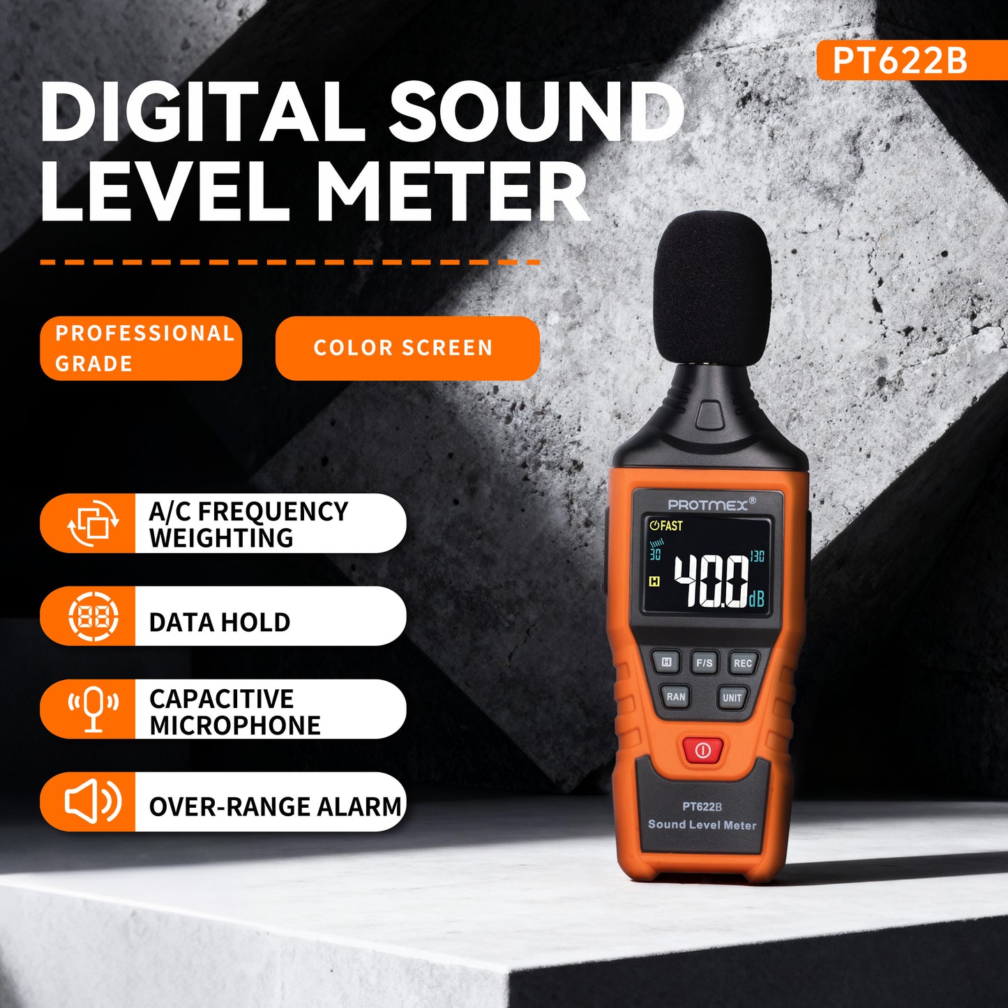 Digital Sound Level Meter-PT622B
