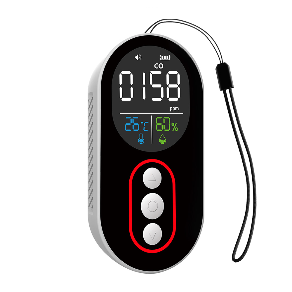 Protmex Portable Carbon Monoxide Detector, 168H Standby, Rechargeable 3-in-1 CO Detector with Audible & Visual Alerts for Travel & Camping, CO Meter for Home, Car & Tent