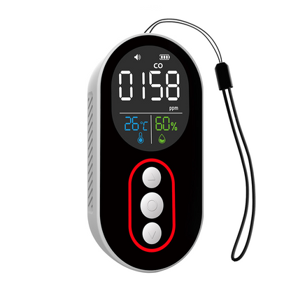 Protmex Portable Carbon Monoxide Detector, 168H Standby, Rechargeable 3-in-1 CO Detector with Audible & Visual Alerts for Travel & Camping, CO Meter for Home, Car & Tent