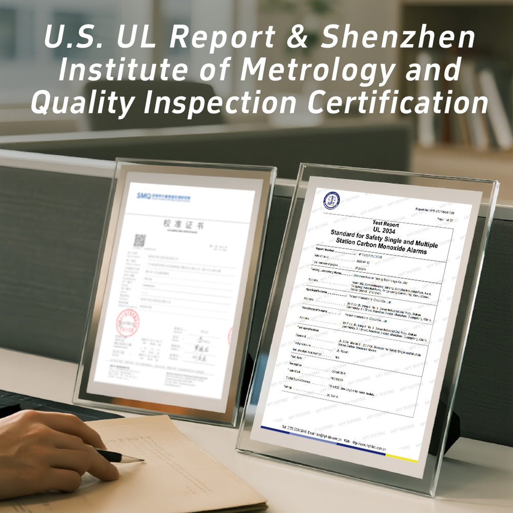 Protmex 5 in 1 Wireless Touchscreen Portable Multifunctional Carbon Monoxide CO2 Detectors Air Quality Meter Temperature Humidity Meter UV Radiation Flashlight with App