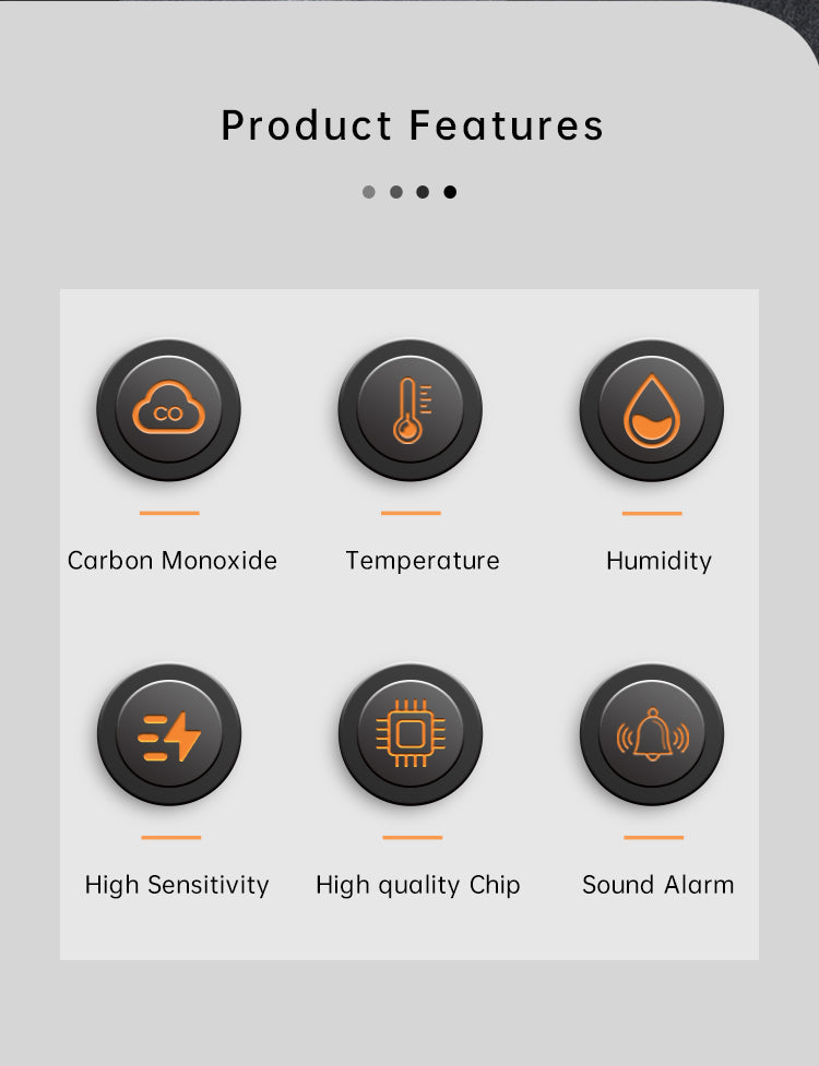 Protmex Portable Carbon Monoxide Detector, 168H Standby, Rechargeable 3-in-1 CO Detector with Audible & Visual Alerts for Travel & Camping, CO Meter for Home, Car & Tent